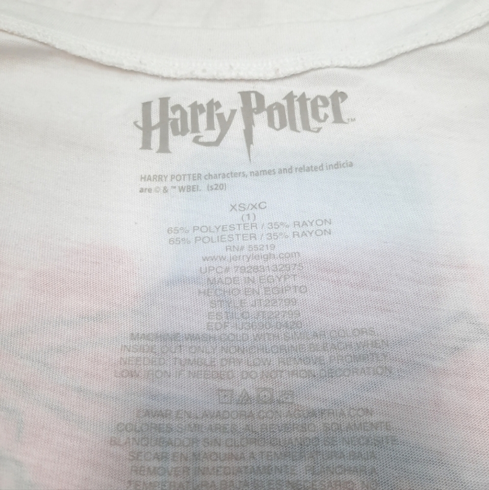 Harry Potter Hogwarts Baby Tee Shirt Graphic Tee Size XS Women's I9‎ - Picture 5 of 6